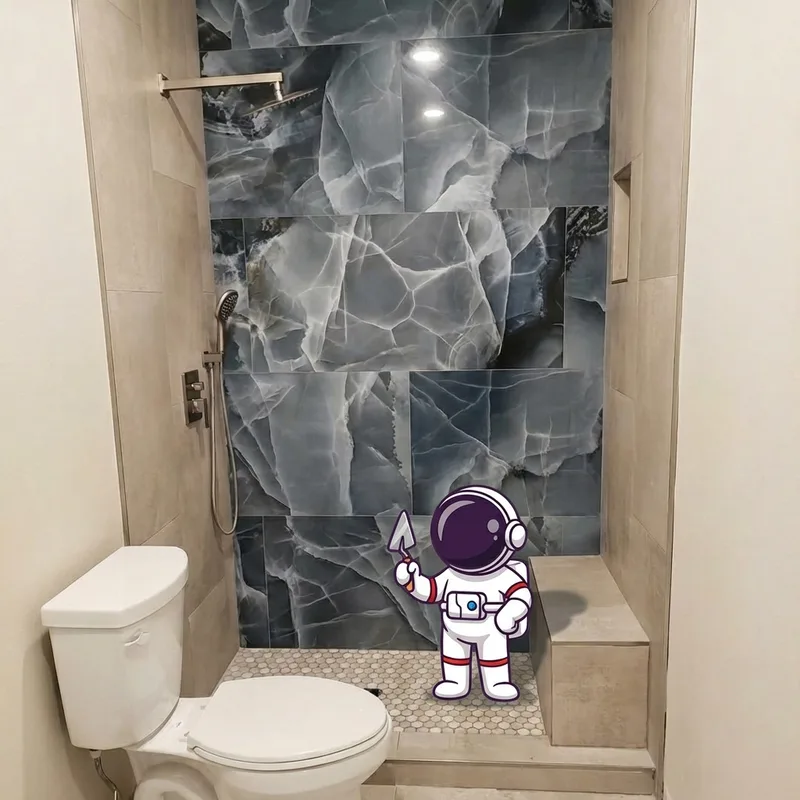 Custom tile shower by Montano BTM